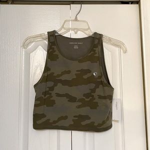 American Eagle Camo Crop Tank